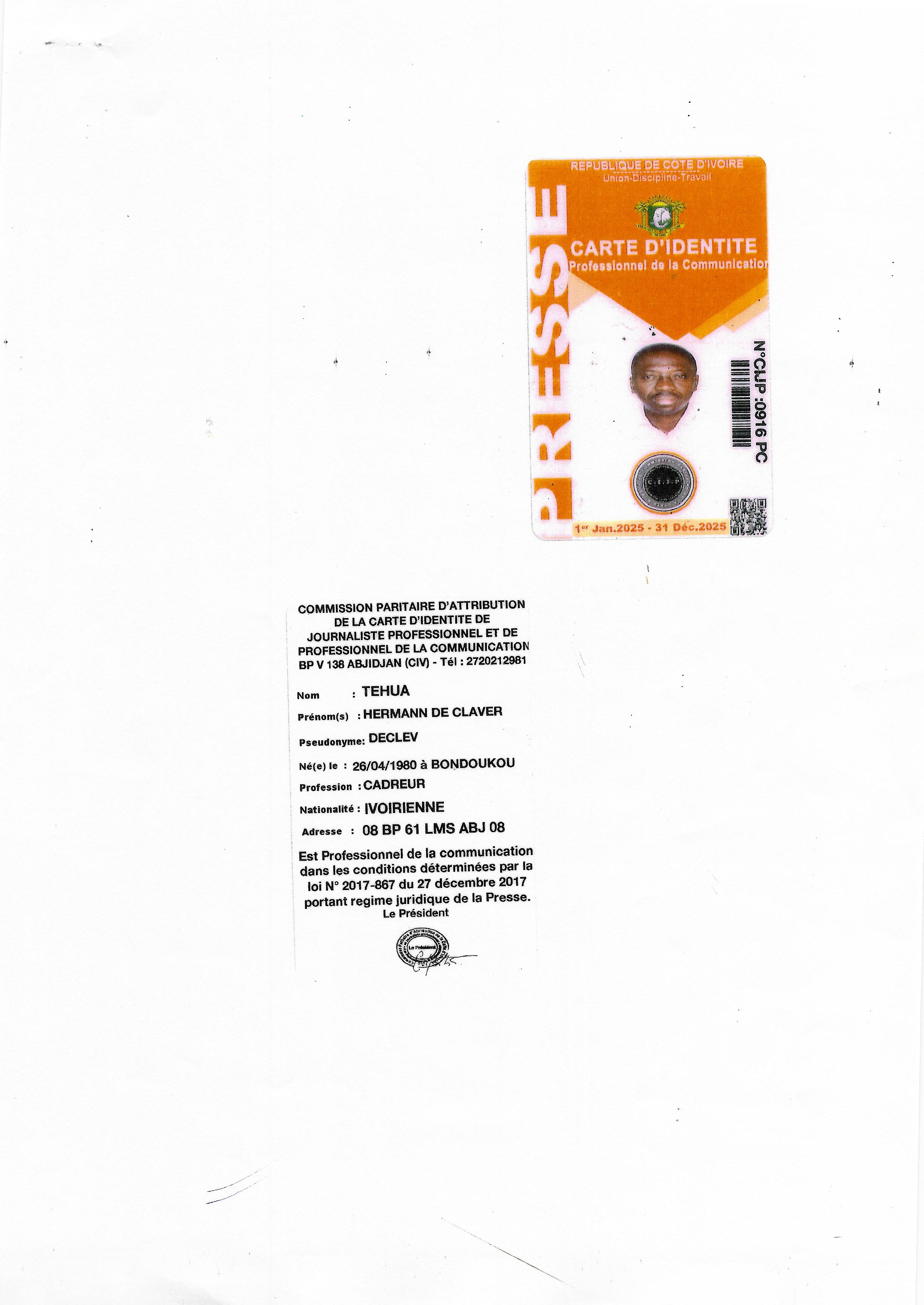 TEHUA HERMANN DE CLAVER